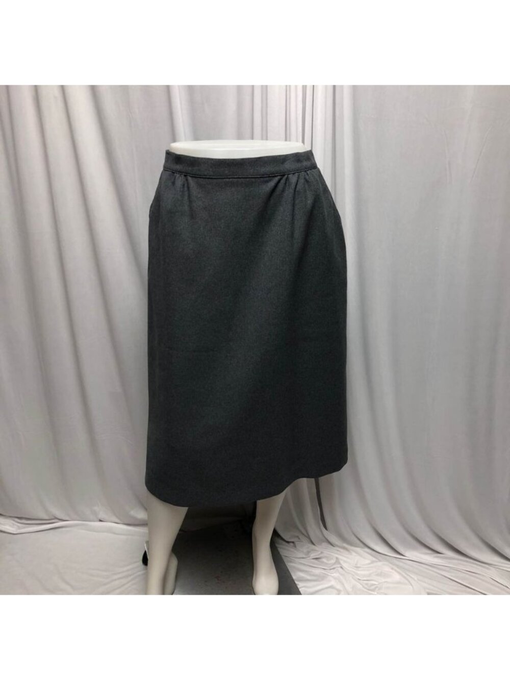 GW Originals Midi Skirt Womens Size 18 Gray Vintage USA Classic Office Modest